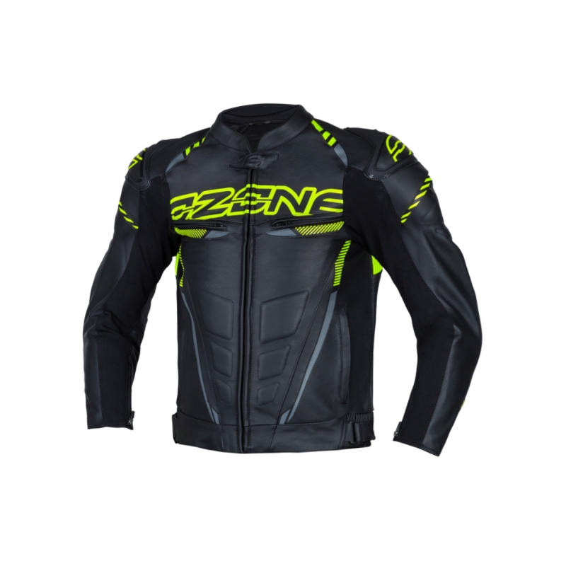 Bunda na motorku Ozone RS600 černo-fluo žlutá