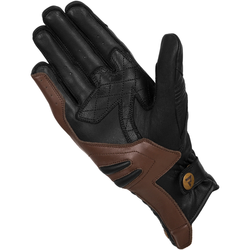 Дамски мотоциклетни ръкавици Rebelhorn Hunter Black and Brown разпродажба