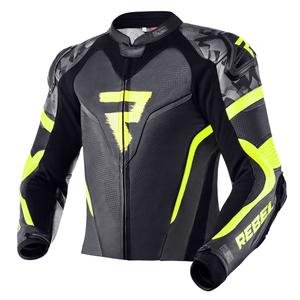 Мотоциклетно яке Rebelhorn Rebel black-grey-fluo yellow разпродажба