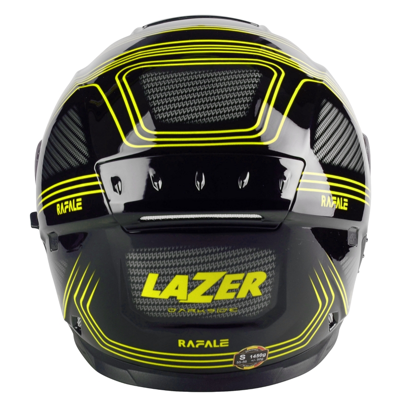 Интегрална мотоциклетна каска Lazer Rafale EVO Darkside черно-сиво-флуо-жълто разпродажба