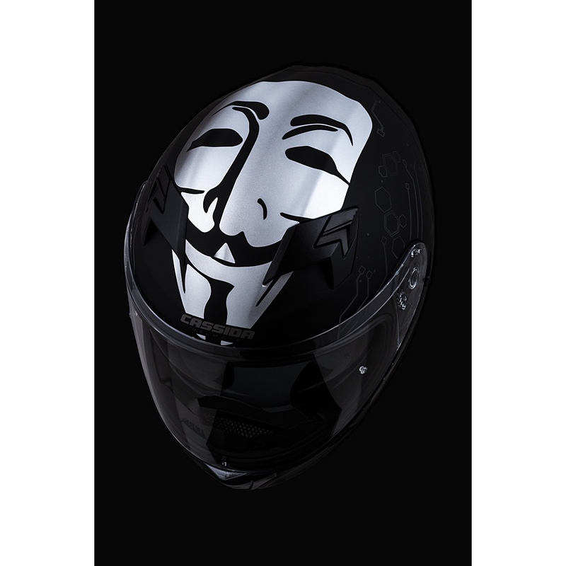 Cassida 3.0 Hack Integral мотоциклетна каска зеленочерна матова