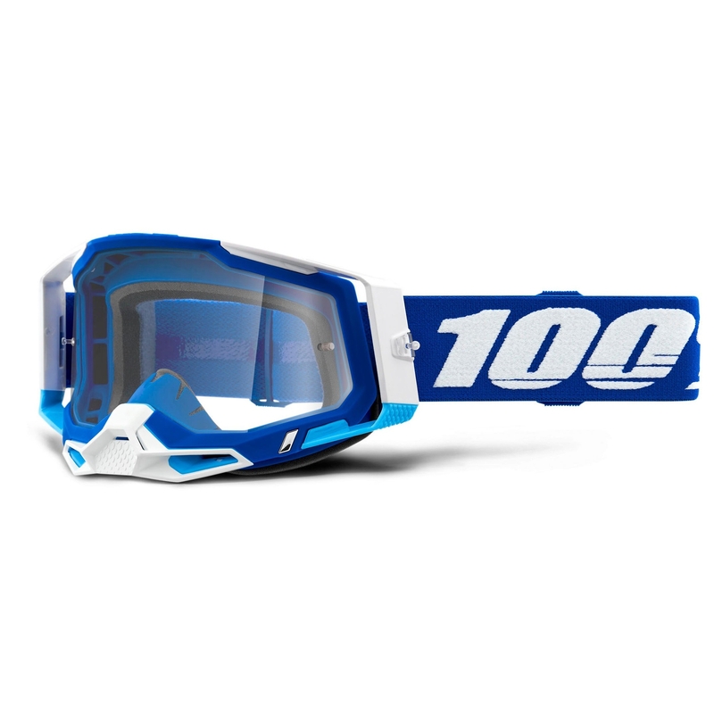 Motokrosové brýle 100% RACECRAFT 2 modré (čiré plexi)