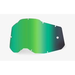Plexi 100% Racecraft 2/Accuri 2/Strata 2 зелен огледален (против замъгляване)