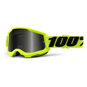 Очила за мотокрос 100% STRATA 2 fluo yellow (опушен плексиглас) разпродажба
