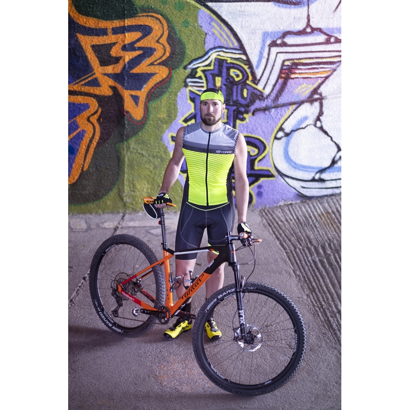 Dres FORCE Acceler černo-šedo-fluo žlutý výprodej