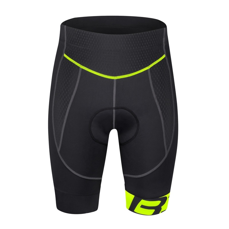 Kraťasy FORCE B30 černo-fluo žluté výprodej