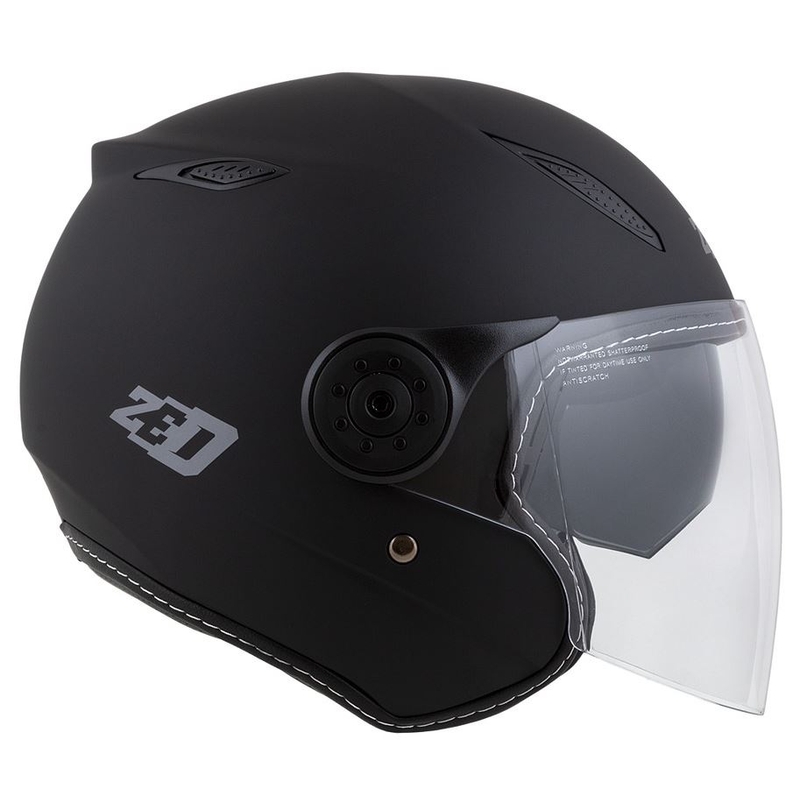 Otevřená přilba na motorku ZED C50 černá matná