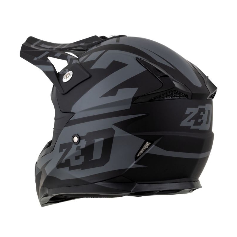 Motokrosová přilba ZED X1.9 černo-šedá matná