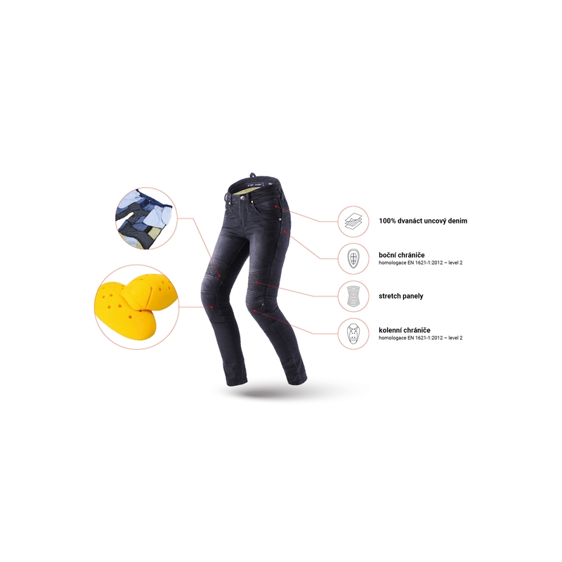 Дамски дънки Street Racer Spike II Slim fit CE black