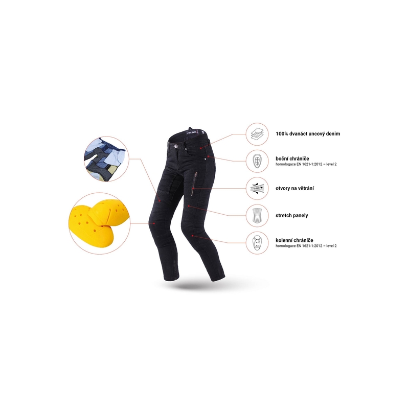 Дамски дънки Street Racer Stretch II Slim fit CE black
