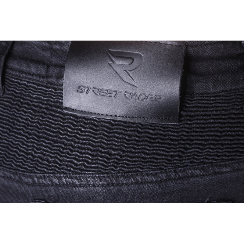 Изрязани мотоциклетни дънки Street Racer Spike II CE Black