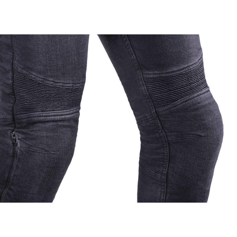 Изрязани мотоциклетни дънки Street Racer Spike II CE Black