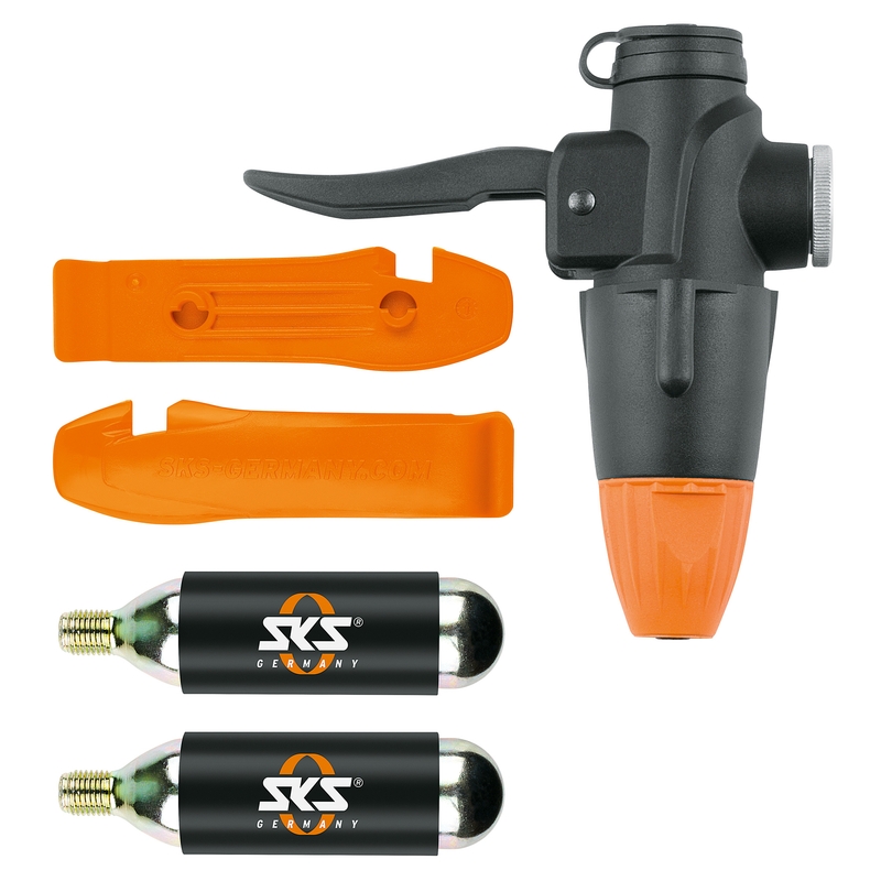 Set pro nafoukání bezdušových plášťů SKS Tubeless Head Set výprodej