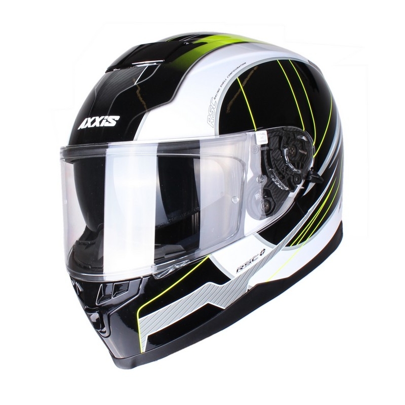 Přilba na motorku Axxis Debut černo-fluo žlutá