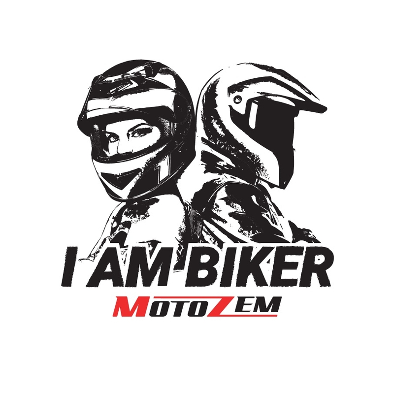 Стикер MotoZem I Am Biker