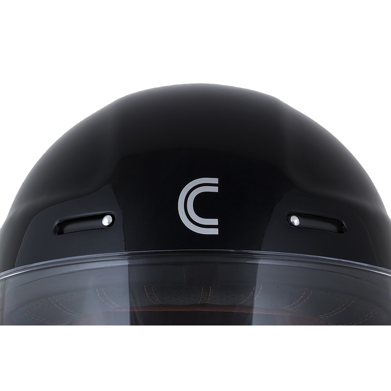 Интегрална мотоциклетна каска Cassida Fibre Jawa Sport черно-сребристо-златиста