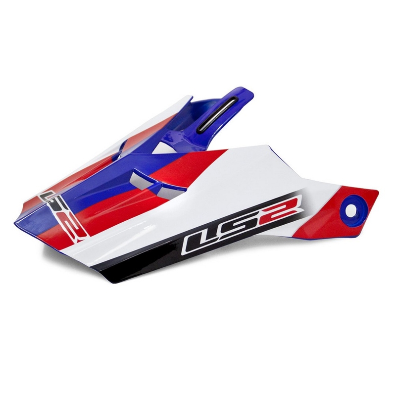 Визьор за каска за LS2 PEAK MX456 бяло-син