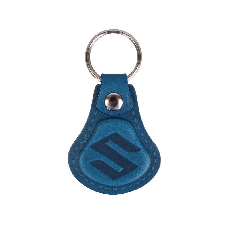 Кожен ключодържател Suzuki blue