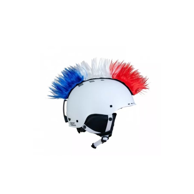 Синьо-бяло-червена шапка за каска Mohawk
