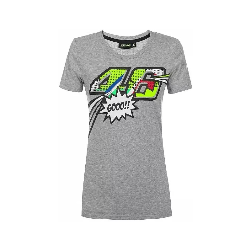 Dámské triko VR46 Valentino Rossi POP ART šedé výprodej