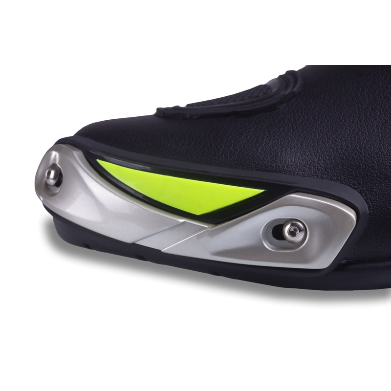 Мотоциклетни ботуши Street Racer GTR черно-флуоресцентно жълто