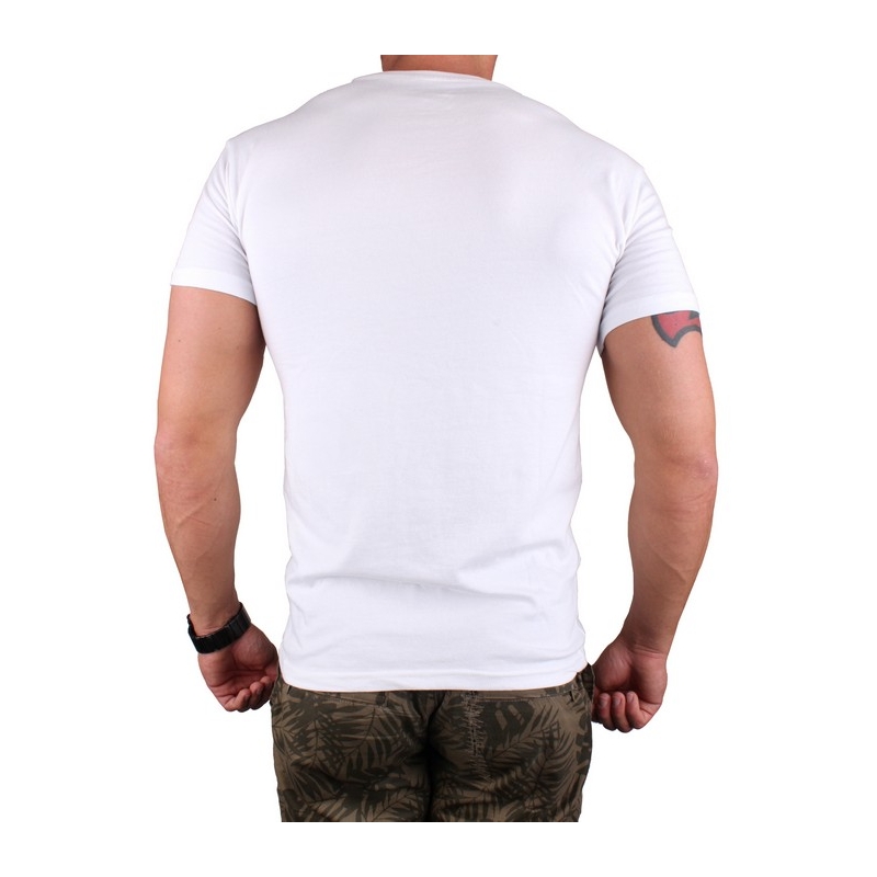 Тениска s motivem MotoZem Ride your life white разпродажба