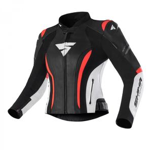 Дамско мотоциклетно яке Shima Miura 2.0 Black-White-Fluo Red