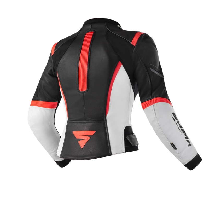 Дамско мотоциклетно яке Shima Miura 2.0 Black-White-Fluo Red