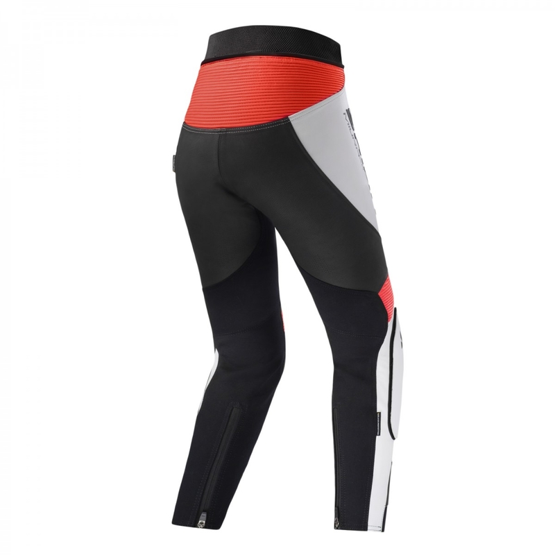 Дамски панталони за мотоциклетизъм Shima Miura 2.0 Black-White-Fluo Red