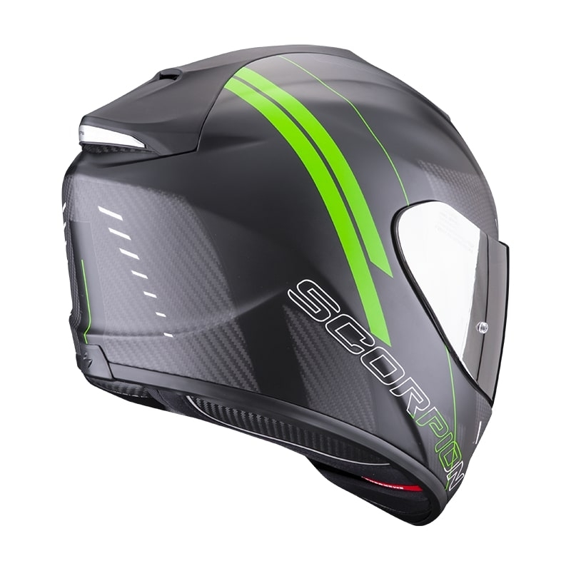 Integrální přilba na motorku Scorpion EXO-1400 Carbon Air Drik černo-zelená matná