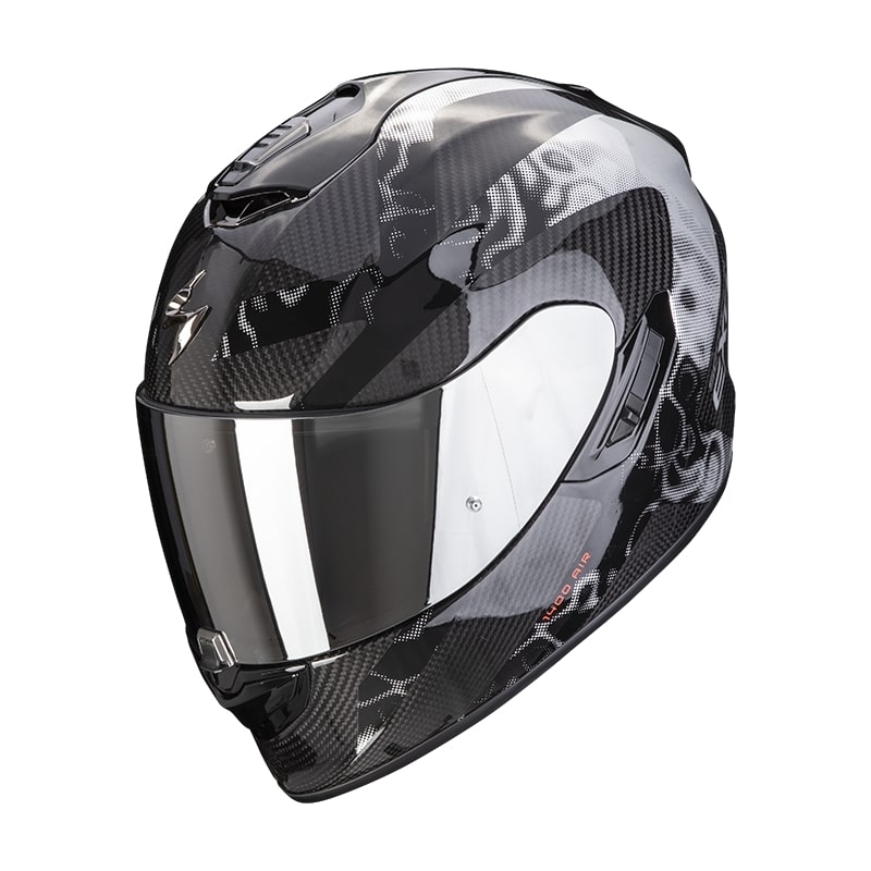 Integrální přilba na motorku Scorpion EXO-1400 Carbon Air Cloner stříbrná