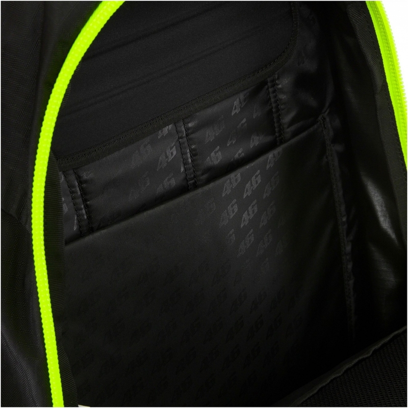Batoh VR46 Valentino Rossi Ogio černo-fluo žlutý