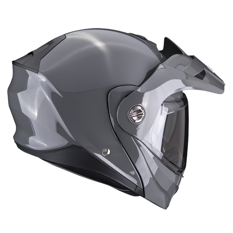 Мотоциклетна каска SCORPION ADX-2, плътен циментово сив цвят