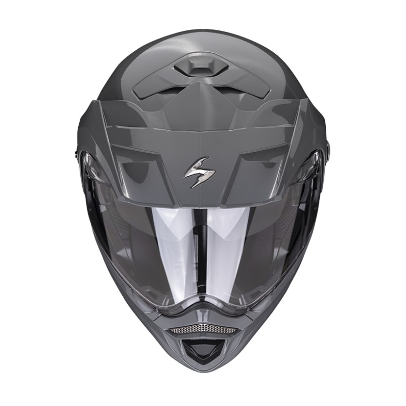 Мотоциклетна каска SCORPION ADX-2, плътен циментово сив цвят
