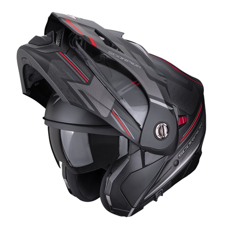 Мотоциклетна каска SCORPION ADX-2 CARRERA матова черно-червена