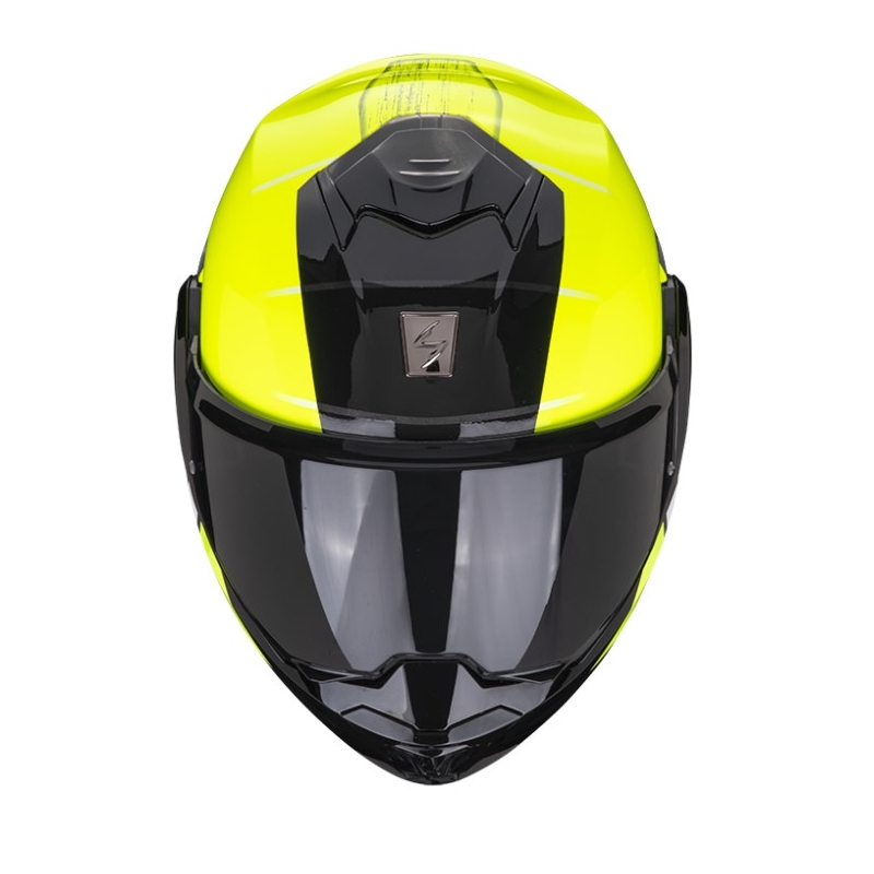 Překlápěcí přilba na motorku Scorpion EXO-TECH PRIMUS neonově žluto-černá výprodej
