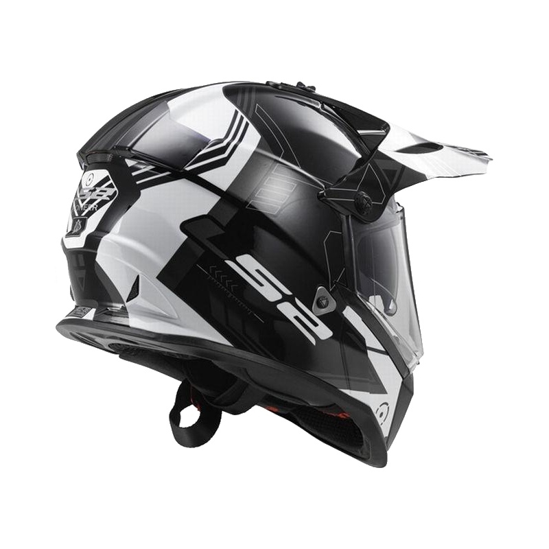 Enduro přilba LS2 MX436 Pioneer Trigger černo-bílo-titanová