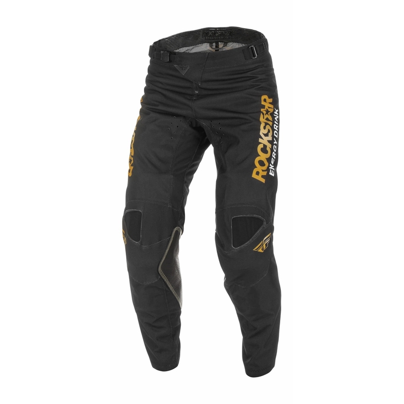 Панталони за мотокрос FLY Racing Kinetic Rockstar 2022 gold-black разпродажба