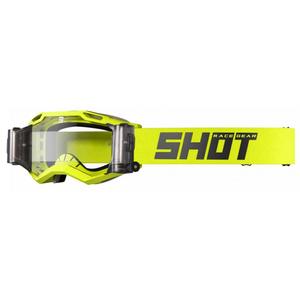 Очила за мотокрос Shot Iris 2.0 Solid Roll-Off флуорово-жълти