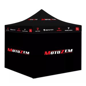 Състезателна палатка на марката MotoZem със странични стени