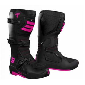 Shot Race 4 Black-Fluo Pink Мотоциклетни ботуши
