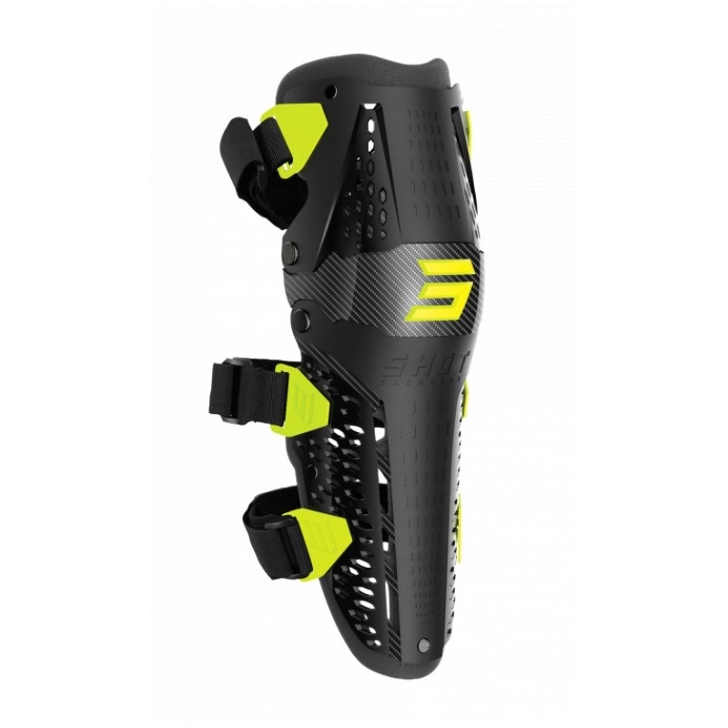 Наколенки Shot Airflow черно-флуорово жълто