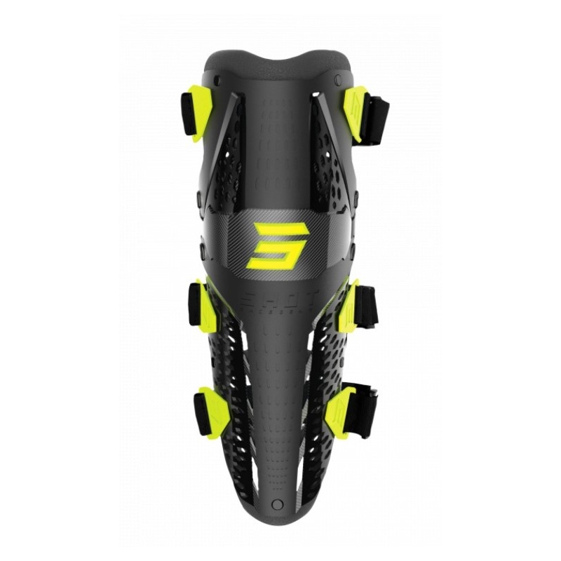 Наколенки Shot Airflow черно-флуорово жълто