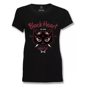 Дамска тениска Black Heart Wild Cat black