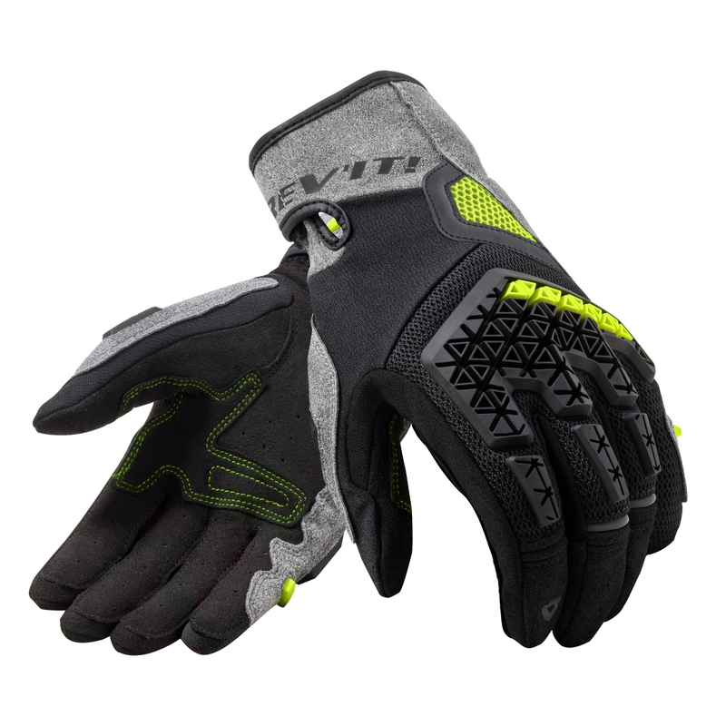 Мотоциклетни ръкавици Revit Mangrove silver-black-fluo yellow