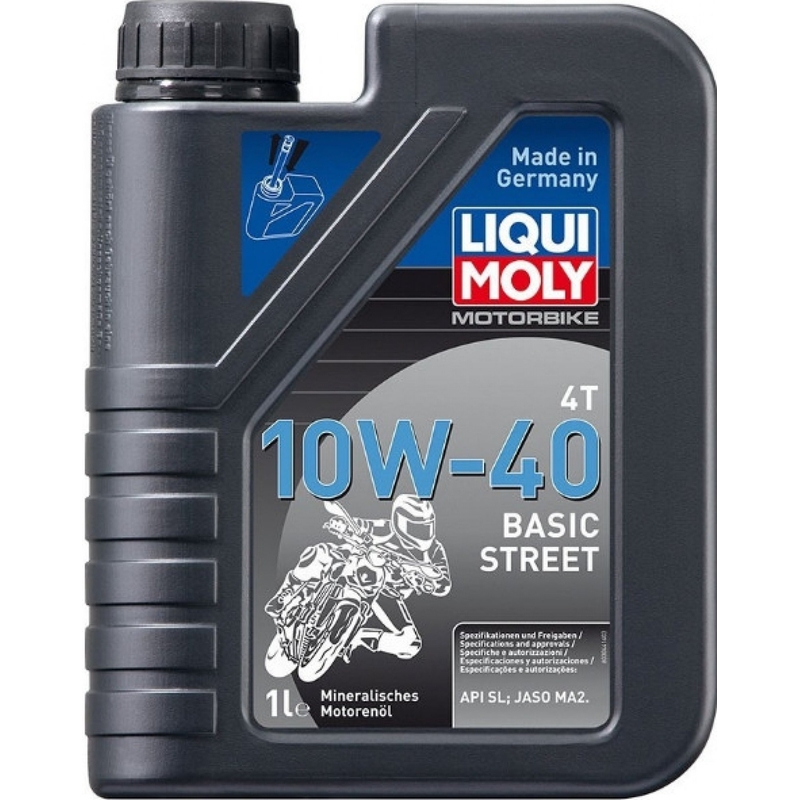 Motorový olej LIQUI MOLY Motorbike 4T 10W40 Basic Street 1 L