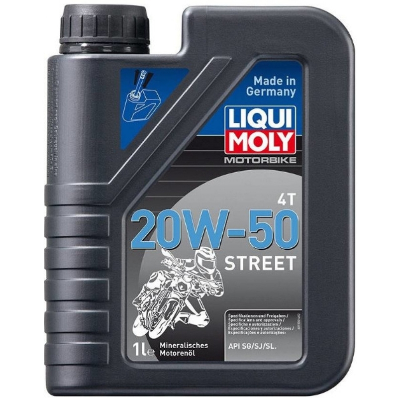 Моторно масло LIQUI MOLY Motorbike 4T 20W50 Street 1 л