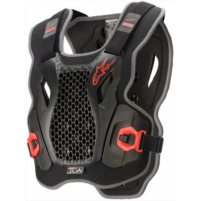 Alpinestars Bionic Action гръден протектор черен и червен