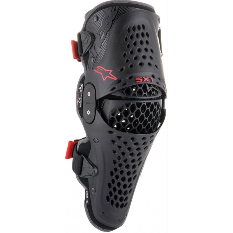 Протектори за колене Alpinestars SX-1 V2 черно-червени