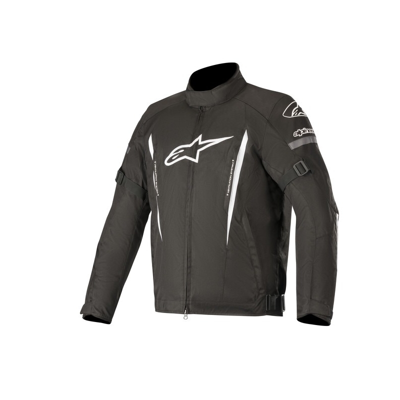 Alpinestars Gunner Водоустойчиво черно и бяло яке за мотоциклет